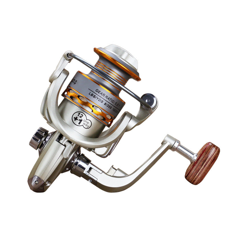 Metal Head Fishing Reel Metal Handle