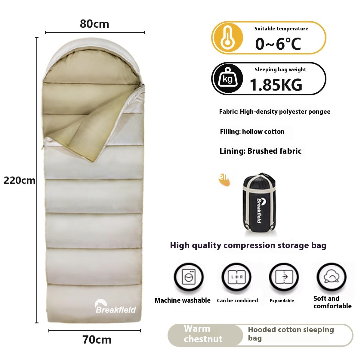 Outdoor Camping Thickened Sleeping Bag