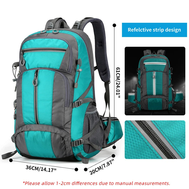 50L Fishing Backpack Outdoor Hiking