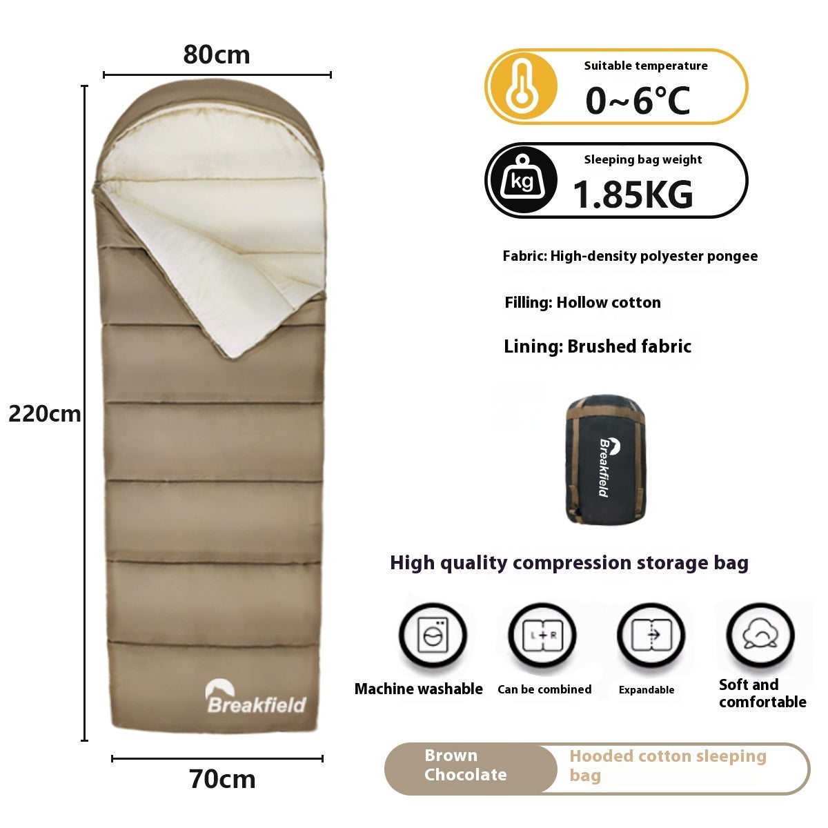 Outdoor Camping Thickened Sleeping Bag