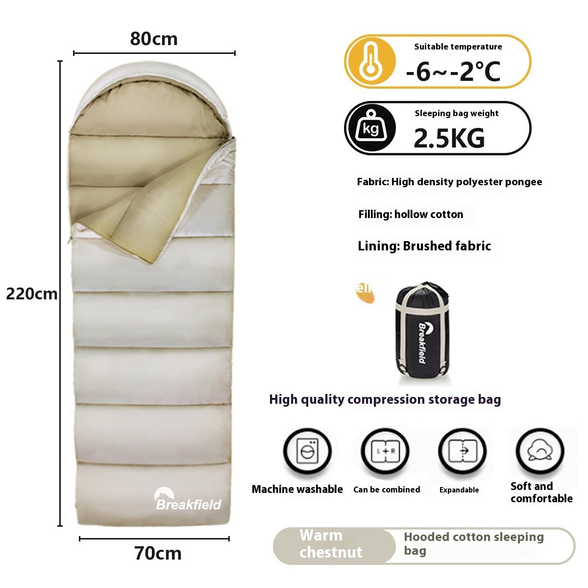Outdoor Camping Thickened Sleeping Bag